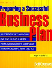 Cover of: Preparing a Successful Business Plan (Self-Counsel Business Series)