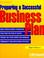 Cover of: Preparing a Successful Business Plan (Self-Counsel Business Series)