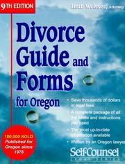 Cover of: Divorce Guide and Forms for Oregon