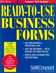 Ready-To-Use Business Forms by Self-Counsel Press
