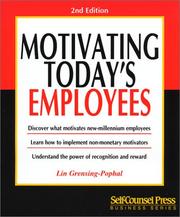 Cover of: Motivating Today's Employees (Business Series)