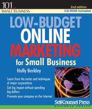 Cover of: Low-Budget Online Marketing for Small Business by Holly Berkley