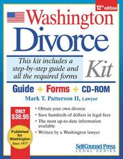 Cover of: Washington Divorce Kit by Mark T. Patterson