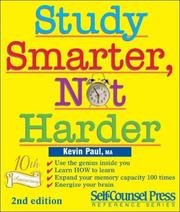 Cover of: Study Smarter, Not Harder (Self-Counsel Business Series)