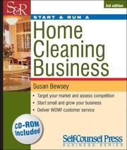 Cover of: Start & Run a Home Cleaning Business (Start & Run a) (Start & Run a)