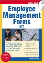 Cover of: Employee Management Forms Kit