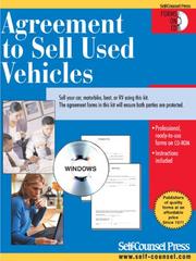 Cover of: Agreement to Sell Used Vehicle by Self-Counsel Press