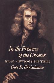 In the presence of the Creator by Gale E. Christianson