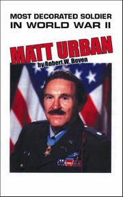 Cover of: Most decorated soldier in World War II: Matt Urban