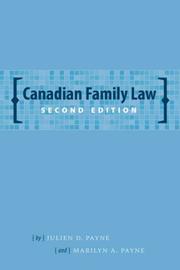 Cover of: Canadian Family Law (Law in a Nutshell)