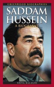 Cover of: Saddam Hussein by Shiva Balaghi
