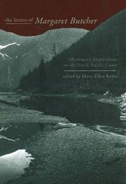 Cover of: The Letters of Margaret Butcher by Mary-Ellen Kelm