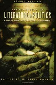 Cover of: Encyclopedia of Literature and Politics (Volume 3: S-Z) by M. Keith Booker