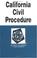 Cover of: California civil procedure in a nutshell