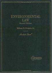 Cover of: Environmental law