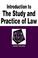 Cover of: Introduction to the study and practice of law in a nutshell