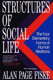 Cover of: Structures of social life | Alan Page Fiske
