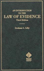 An introduction to the law of evidence