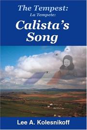 Cover of: The Tempest: Calista\'s Song