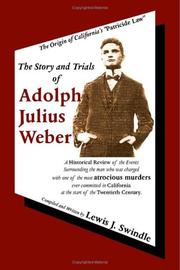 Cover of: The Story and Trials of Adolph Julius Weber