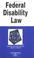 Cover of: Federal disability law in a nutshell