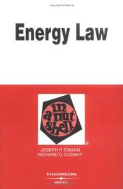 Energy law in a nutshell by Joseph P. Tomain