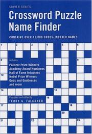 Cover of: Crossword Puzzle Name Finder (Solver) by Terry G. Falconer