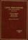 Cover of: Cases and Materials on Civil Procedure (American Casebook Series)