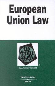 Cover of: European Union law in a nutshell