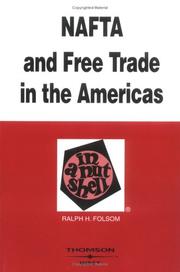 Cover of NAFTA and free trade in the Americas in a nutshell by ralph haughwout folsom