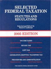 Cover of: Selected Federal Taxation Statutes and Regulations 2005