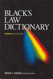 Cover of: Black's Law Dictionary by Henry Campbell Black, Henry Campbell Black