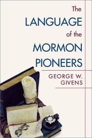 Cover of: Language of the Mormon pioneers