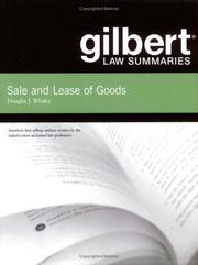 Cover of: Gilbert Law Summaries by Douglas J. Whaley