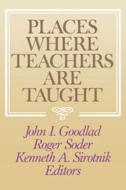 Cover of: Places where teachers are taught