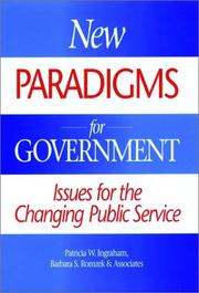 Cover of: New paradigms for government by Patricia W. Ingraham