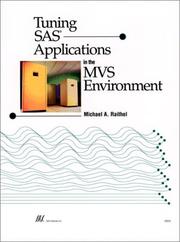 Cover of: Tuning SAS applications in the MVS environment