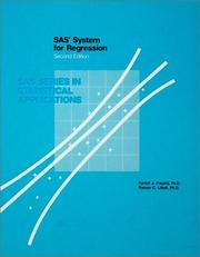 Cover of: SAS System for regression by Rudolf Jakob Freund, Rudolf Freund, Ramon Littell, Rudolf Jakob Freund
