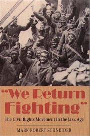 Cover of: We return fighting by Mark R. Schneider