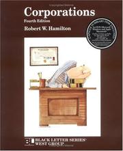 Cover of: Corporations by Robert W. Hamilton, Robert W. Hamilton