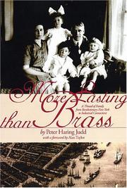 Cover of: More lasting than brass by Peter H. Judd