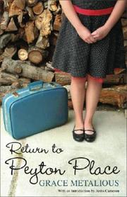 Cover of: Return to Peyton Place (Hardscrabble Books) by Grace Metalious, Ardis Cameron