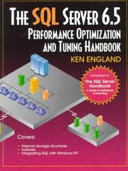 Cover of: The SQL server 6.5 performance optimization and tuning handbook