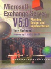 Cover of: Microsoft Exchange server V5.0: planning, design, and implementation