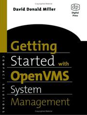 Cover of: Getting Started with OpenVMS System Management (HP Technologies)