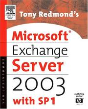 Cover of: Tony Redmond's Microsoft Exchange Server 2003: with SP1 (HP Technologies)