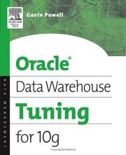 Cover of: Oracle Data Warehouse Tuning for 10g by Gavin JT Powell