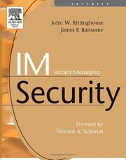 Cover of: IM   Instant Messaging Security