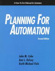Cover of: Planning for automation by John M. Cohn