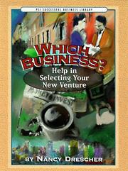 Cover of: Which business?: help in selecting your new venture